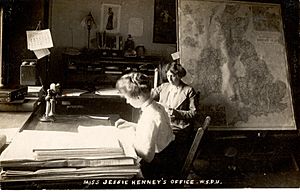 WSPU Jessie Kenneys offices at Clement's Inn in 1911