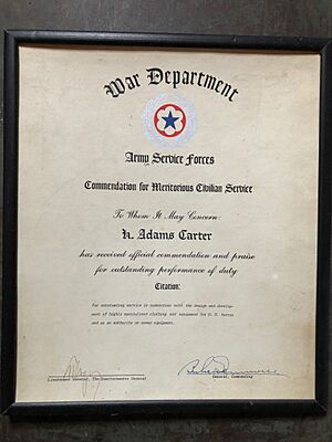 War Department Citation