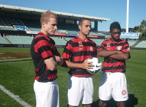 Western Sydney Wanderers Launch Photo Three Players