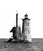 Whaleback Lighthouse Maine c1950