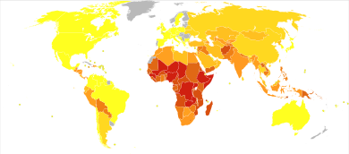 Whooping cough world map-Deaths per million persons-WHO2012