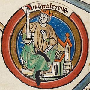 William II (Royal MS 14 B VI, folio 5r)