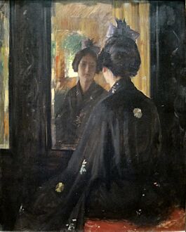 'The Mirror' by William Merritt Chase, Cincinnati Art Museum
