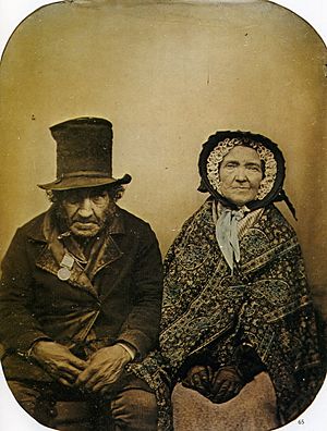 1860 Anonyme Un vétéran et sa femme Ambrotype