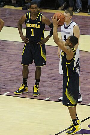20130103 Trey Burke shooting free throw
