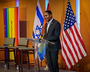 2024-06-25 Embassy of Israel - We Belong - Pride and Solidarity, Washington, DC USA 177 33526