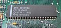 ANTIC chip on an Atari 130XE motherboard
