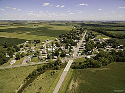 Aerial view of Vaughnsville