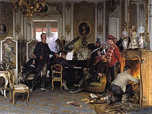 Anton von Werner - Im Etappenquartier vor Paris - Google Art Project