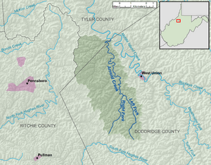 Arnold Creek WV map.png