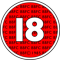 BBFC 18 logo 1985