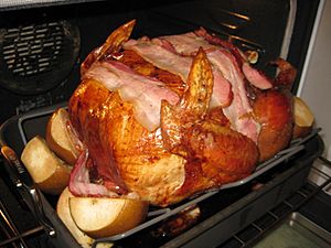 Bacon wrapped turkey