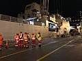 Baggage being unloaded off HMNZS Canterbury