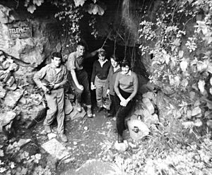 Baker's Pit Cave entrance in 1961