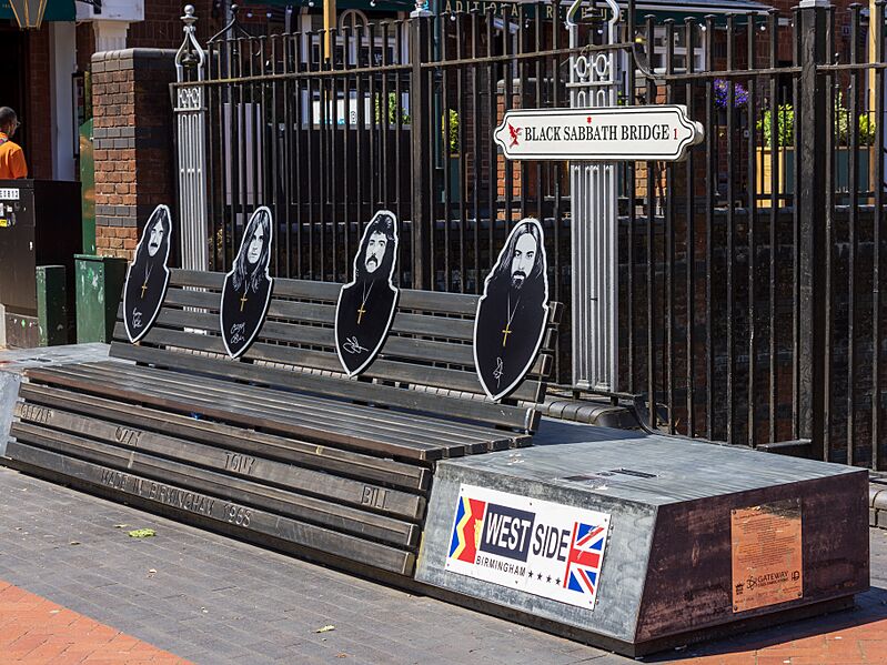 Black Sabbath bench, Birmingham 2024-07-19