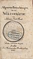 Bode, Johann Ehlert – Allgemeine Betrachtungen über das Weltgebäude, 1808 – BEIC 766161