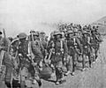 British Troops Marching in Mesopotamia