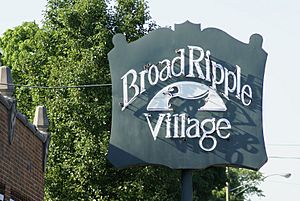 Broad Ripple Village sign, Indianapolis, Indiana