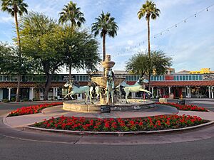 Bronze Horse Fountain in Scottsdale, AZ