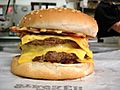 Burger King Quad Stacker cheeseburger
