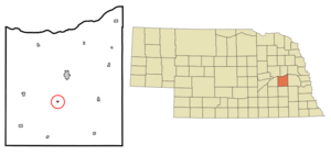 Location of Garrison, Nebraska