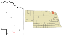 Location of Belden, Nebraska