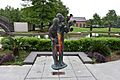Charles Buddy Bolden statue in Louis Armstrong Park in New Orleans