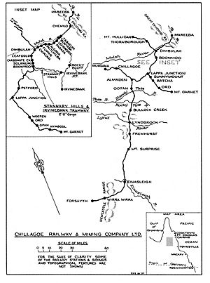 Chillagoe Railway and Mining Co. railway map