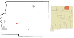 Location of Cimarron, New Mexico