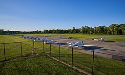 College Park airport building runway