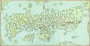 Daikokoya Kodayu - Landkarte von Japan