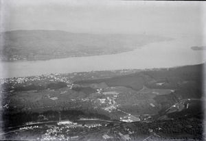 ETH-BIB-Langnau am Albis , Gattikon, Thalwil, Zürichsee v. S. W. aus 1000 m-Inlandflüge-LBS MH01-004159