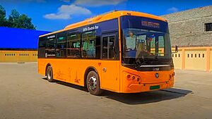 Electric bus in Moradabad