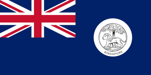 Flag of Singapore in the Straits Settlements