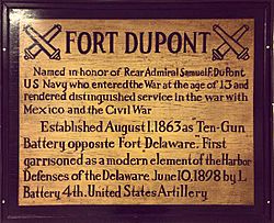 Fort DuPont Post Signage
