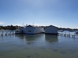 Freshwater Bay Boatsheds, Western Australia, April 2020 03