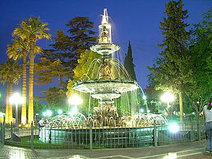 Fountain of principal square