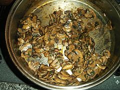 Sautéed champignon mushrooms