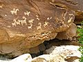 Horse Rider Ute Tribal Rock Art at Arches National Park