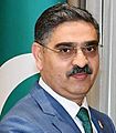 Ilham Aliyev met with caretaker Prime Minister of Pakistan in Tashkent (1) (cropped)