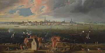 Jan Wildens - View of the city of Antwerp