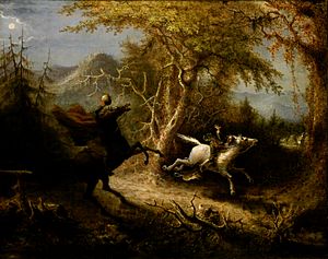 John Quidor - Headless Horseman Pursuing Ichabod Crane - Smithsonian