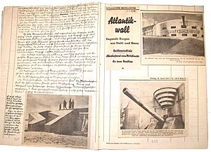 Kellner Diary 25 Apr 1943 Atlantic Wall