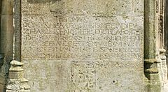 L'epine basilica portal inscription