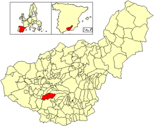 Location of El Padul