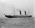 Lucania at sea