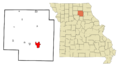 Macon County Missouri Incorporated and Unincorporated areas Macon Highlighted