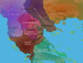 Map of Balkans linguistic groups late 3rd millenium BC, according to Georgiev