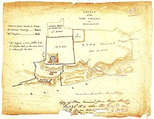 Map of Shorncliffe Camp 1801