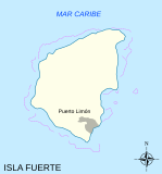 Mapa de la Isla Fuerte
